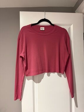 Sunday Best Waffle Cropped Long-Sleeve